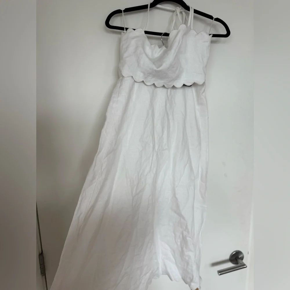 Reformation Yvonne Linen Two-Piece - White - Size 6 - Picture 2 of 4